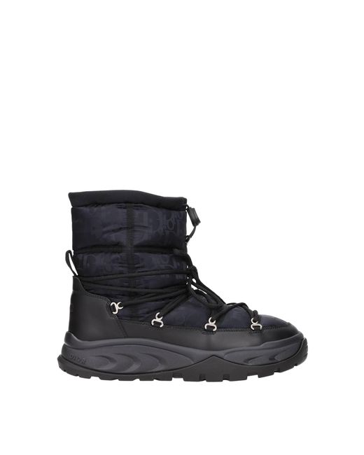 Dior Black Ankle Boot Snow Boot Oblique Nylon for men