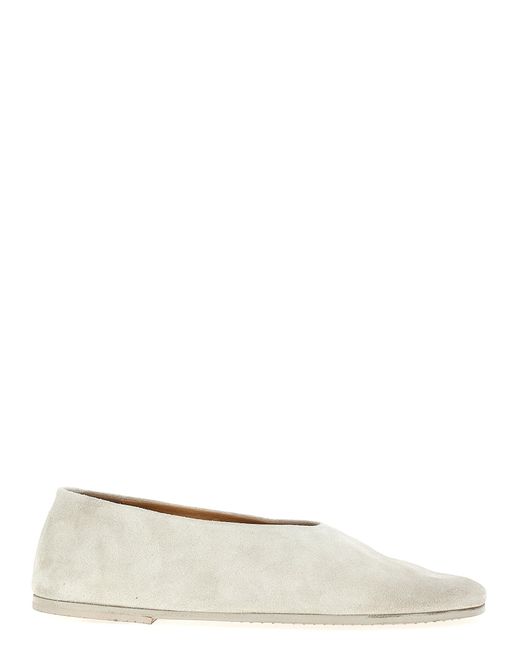 Coltellaccio Flat Shoes Bianco di Marsèll in White
