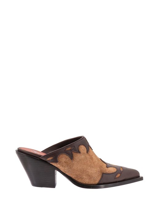 Sonora Boots Brown Suede Mule