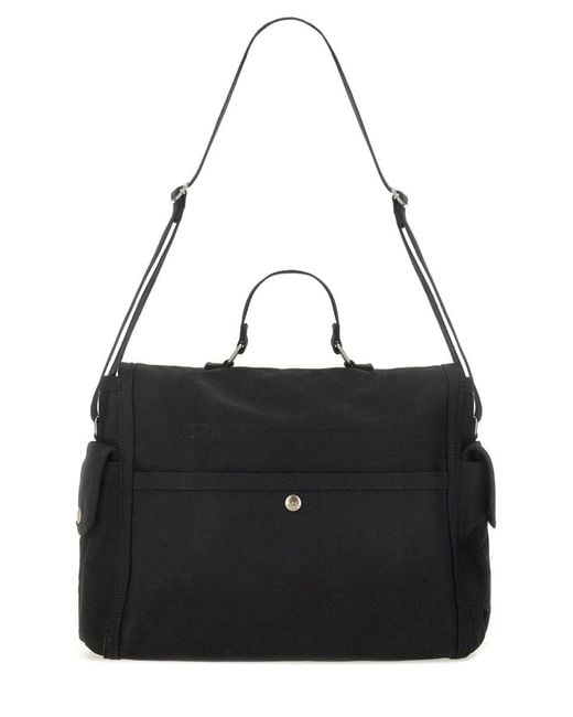 A.P.C. Black Shoulder Bag With Logo for men