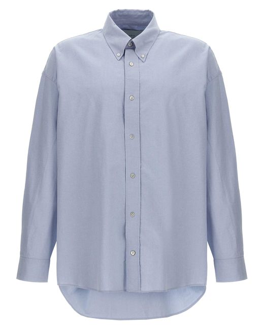 Studio Nicholson Blue Logo Shirt Shirt, Blouse for men