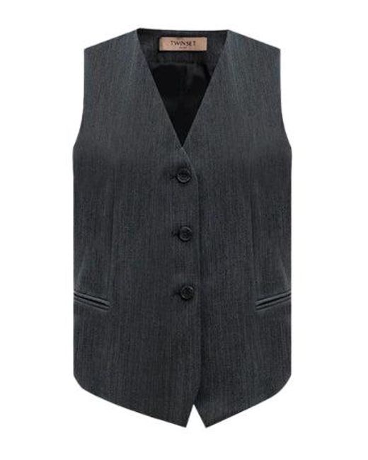 Twinset Women's Jackets Blacks And Greys