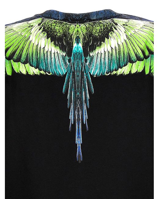 Icon Wings T Shirt Multicolor di Marcelo Burlon in Black da Uomo