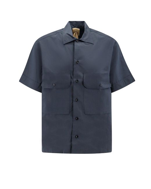 Camicia in misto cotone di C P Company in Blue da Uomo