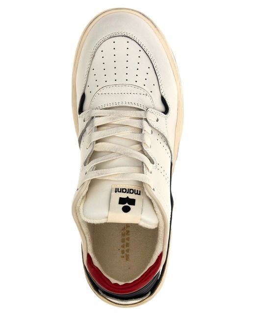 Isabel Marant White Emreeh Leather Low-Top Sneakers for men