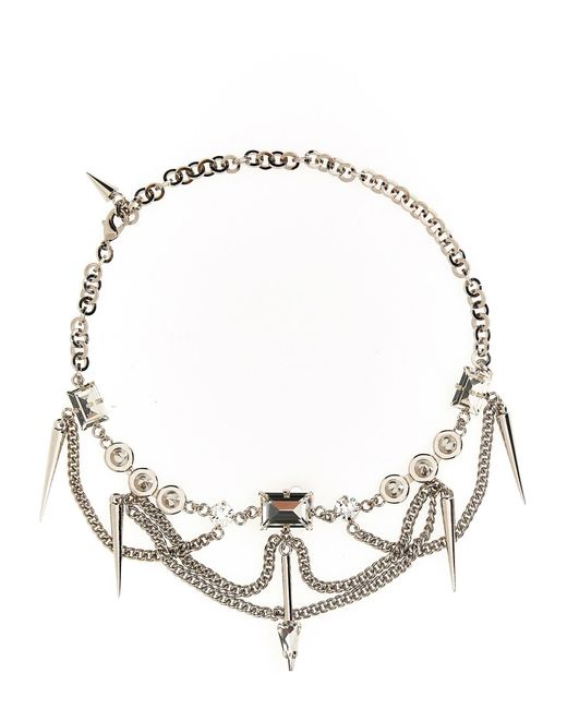 Alessandra Rich Metallic Chain Jewelry