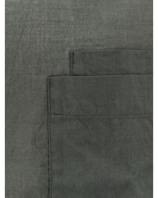 Camicia in cotone di Lemaire in Gray da Uomo