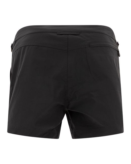 Tom Ford Black Mini Polyester Swimwear for men