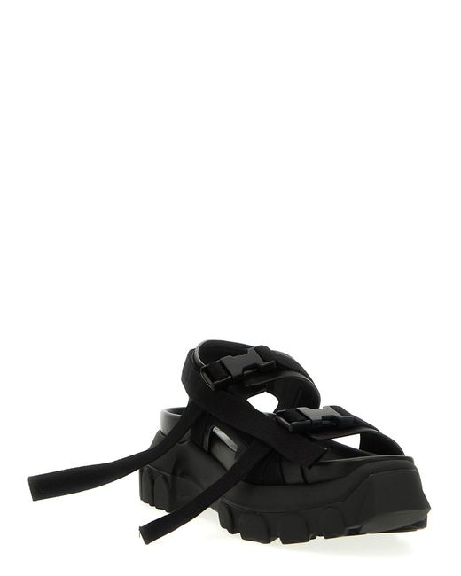 Rick Owens Tractor Sandals Black for Men | Lyst