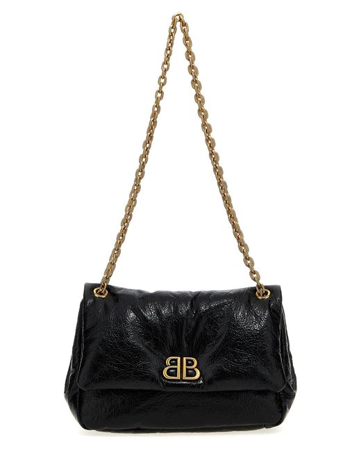 Balenciaga Black Monaco Shoulder Bags