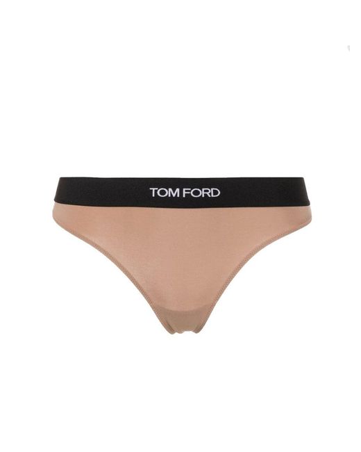 "Signature" Thong-Donna di Tom Ford in Natural