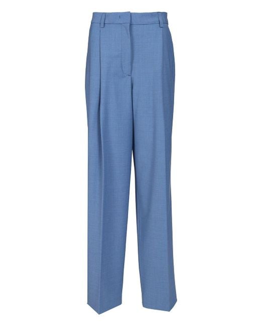 Thelatest Wide Trousers Light Blue