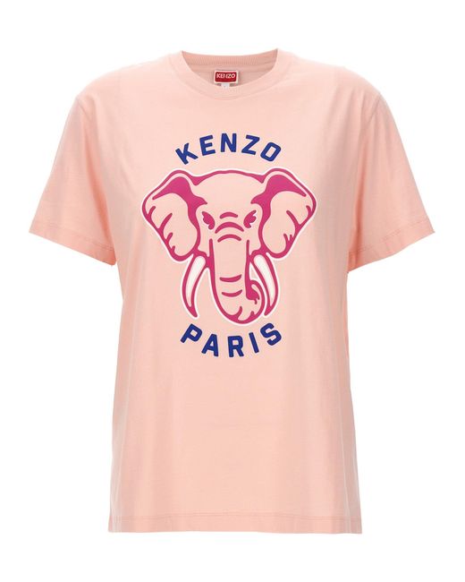 KENZO Pink Elephant T-shirt