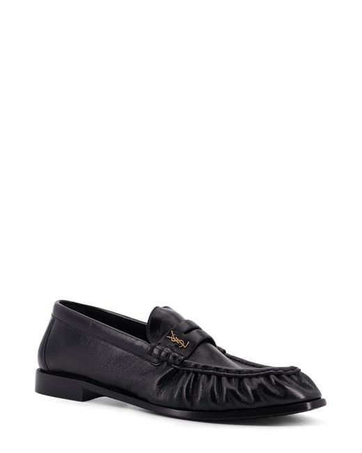 Saint Laurent Black Le Loafer Leather Loafer for men