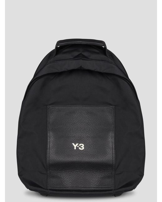 Y-3 Black Lux Backpack for men