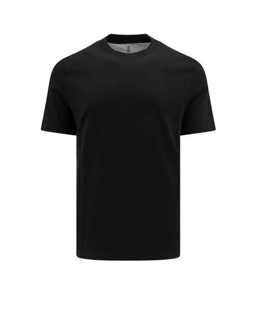 Brunello Cucinelli Black T-Shirt for men