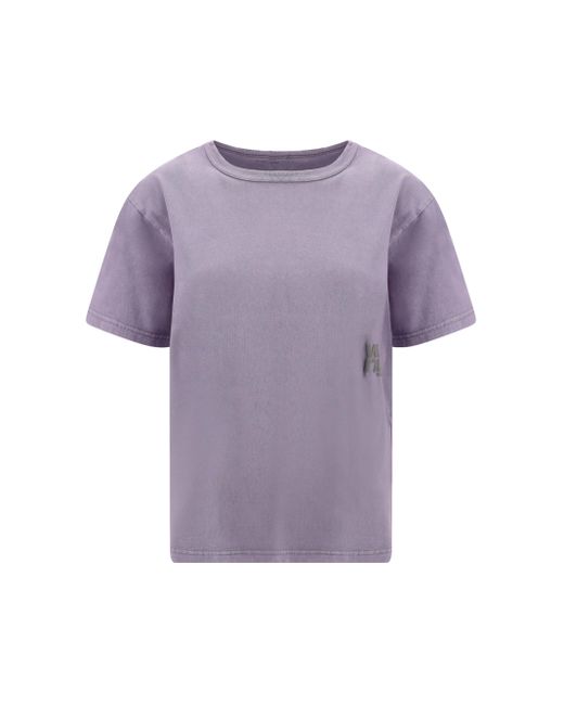 T-Shirt Essential di Alexander Wang in Purple