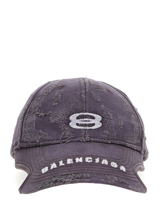 Cappello Con Logo di Balenciaga in Purple da Uomo