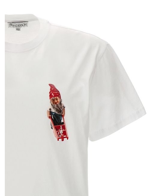 Gnome T Shirt Bianco di J.W. Anderson in White da Uomo