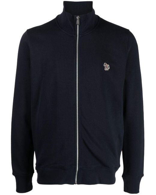Paul Smith Blue Zebra Logo Cotton Sweatshirt for men