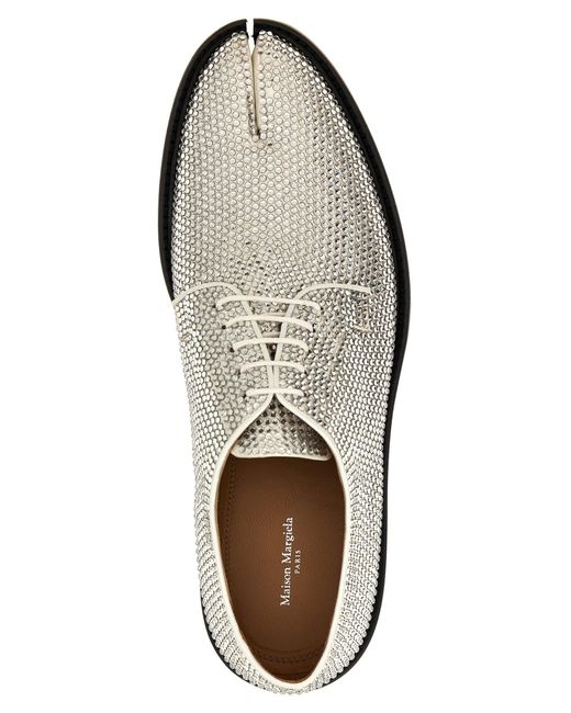Tabi Flat Shoes Silver di Maison Margiela in White da Uomo