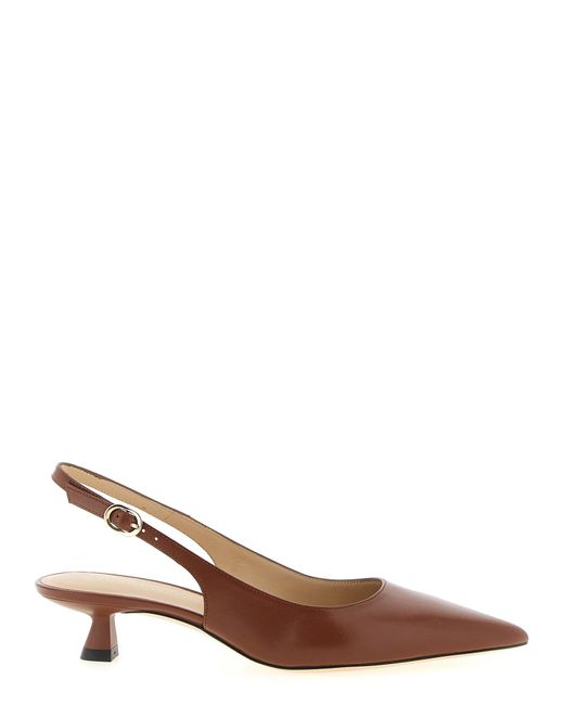 Stuart Weitzman Brown Stuart Sculpt' Slingback