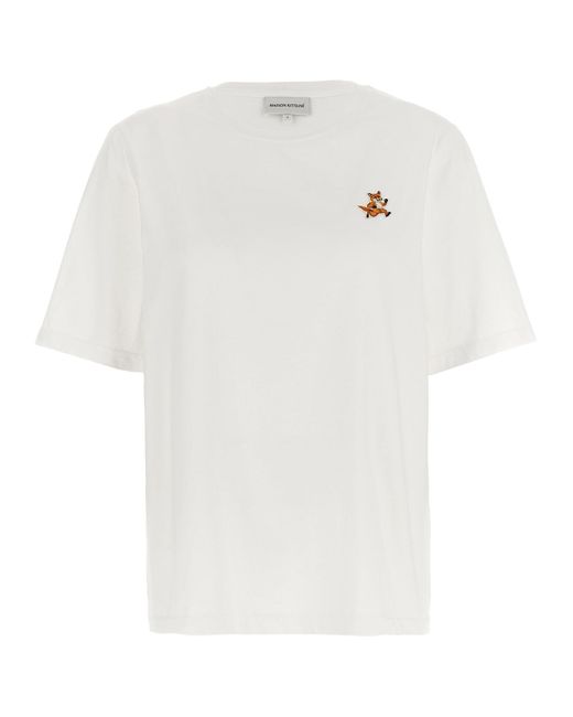 Maison Kitsuné White 'Speedy Fox' T-Shirt