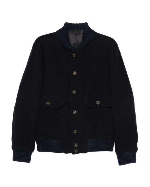 Eleventy Black Jacket With Pockets for men