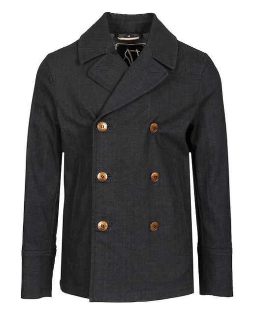 Sealup Black Peacoat In Japanese Jackets Blue for men