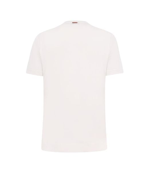 Zegna White Leggerissimo T-Shirt for men