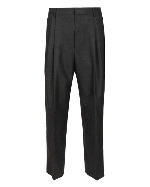 Dries Van Noten Black Tailored Trousers for men
