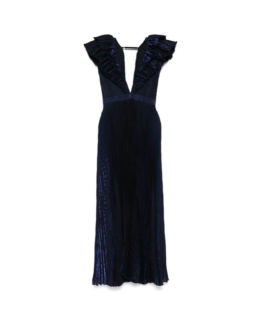 L'idée Blue Polyester Suits & Dresses