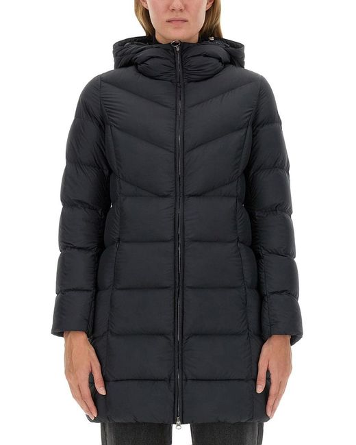 Down Jacket With Logo-Donna di Colmar in Black