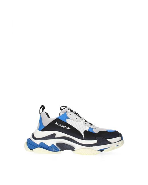 Balenciaga Sneakers Triple S Fabric Black Blue for Men Lyst UK