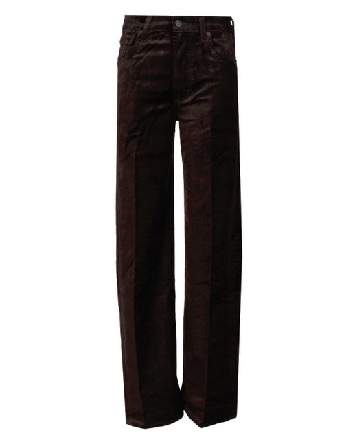 Citizens of Humanity Black Ayla Baggy Trousers Brown