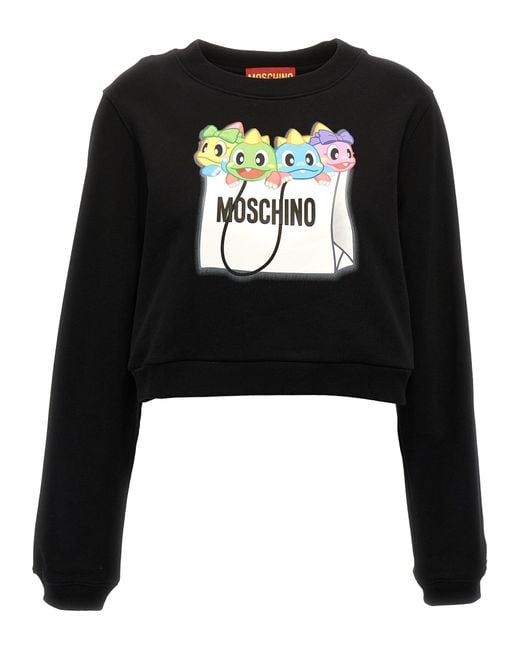 Moschino Black Bubble Bobble Sweatshirt