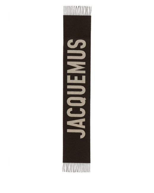 Jacquemus Black The Scarf With Logo