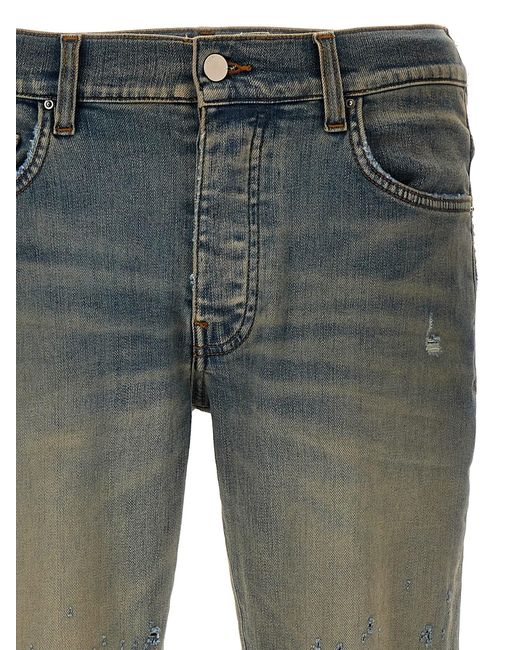 Shotgun Skinny Jeans Celeste di Amiri in Gray da Uomo