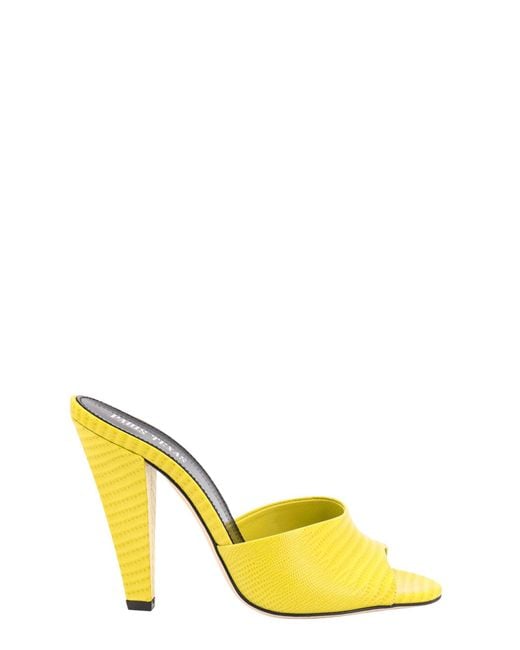 Paris Texas Yellow Leather Sandals