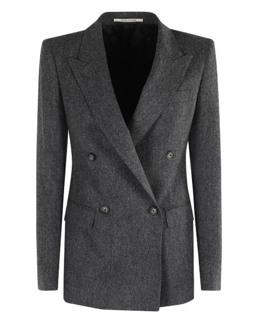 Tagliatore Black Virgin Wool And Cashmere Jacket