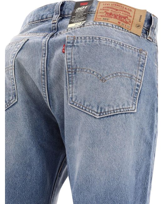 LEVIS SKATEBOARDING Blue "501" Jeans for men