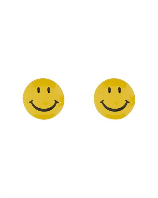 Moschino Yellow "Smile" Earrings