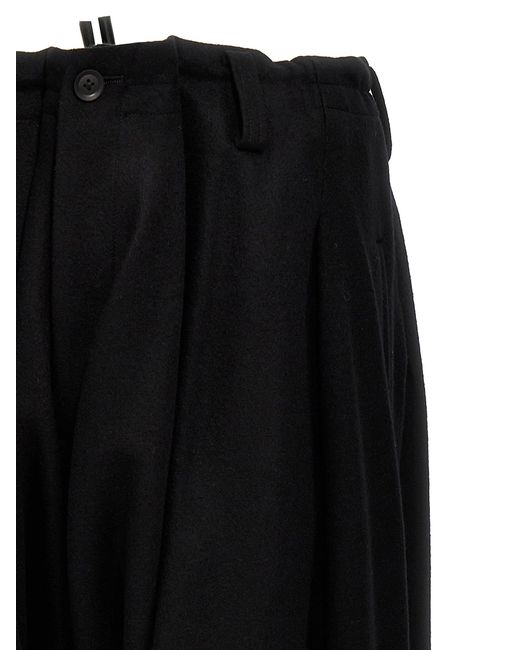 Yohji Yamamoto Black Low Crotch Pants for men