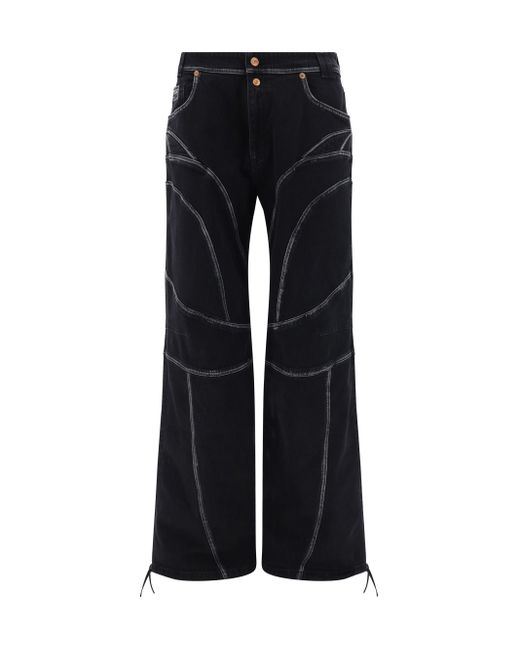 Pantaloni Denim di Versace in Black