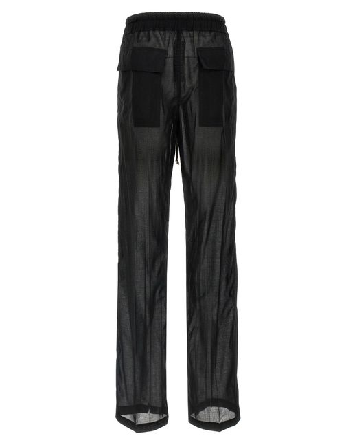 Pantalone 'Dietrich drawstring' di Rick Owens in Black