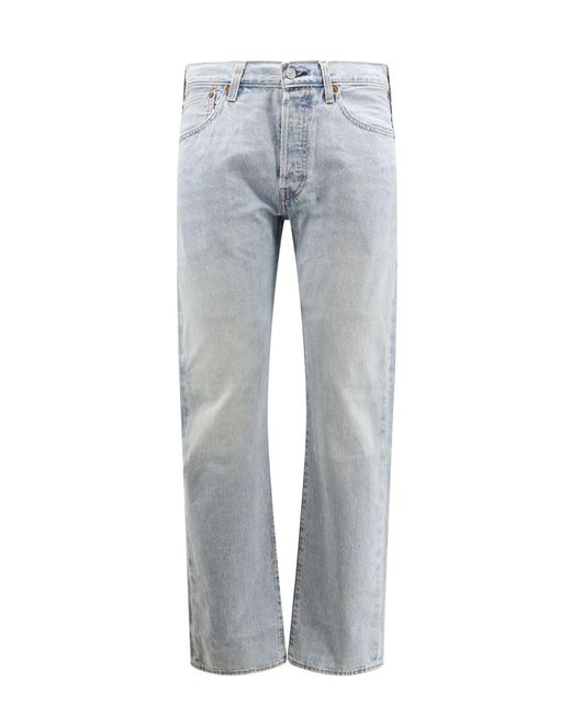 Jeans 501 Straight Leg di Levi's in Gray da Uomo