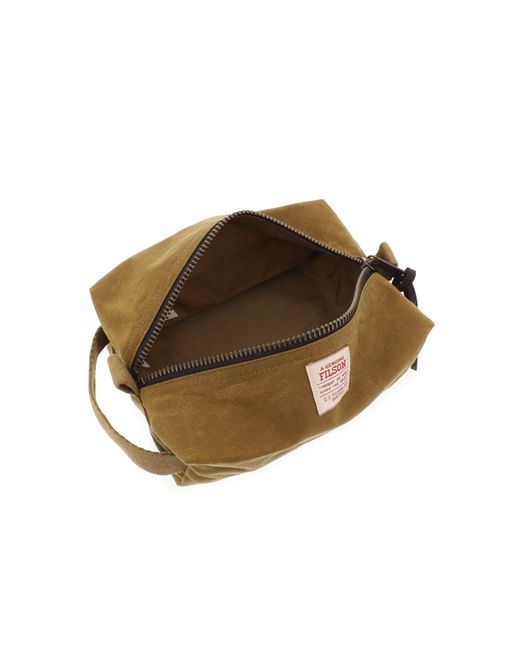 Filson Brown Beauty Case In Thin Cloth