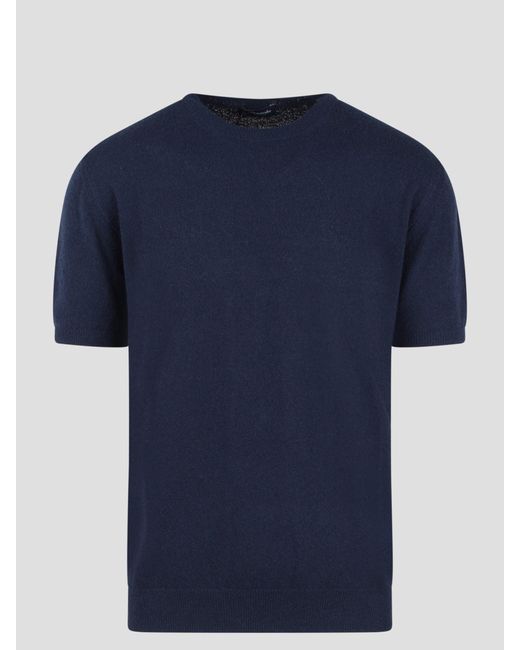Drumohr Blue Sponge T-Shirt for men