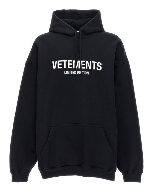 Vetements Limited Edition Logo Sweatshirt in Blue | Lyst
