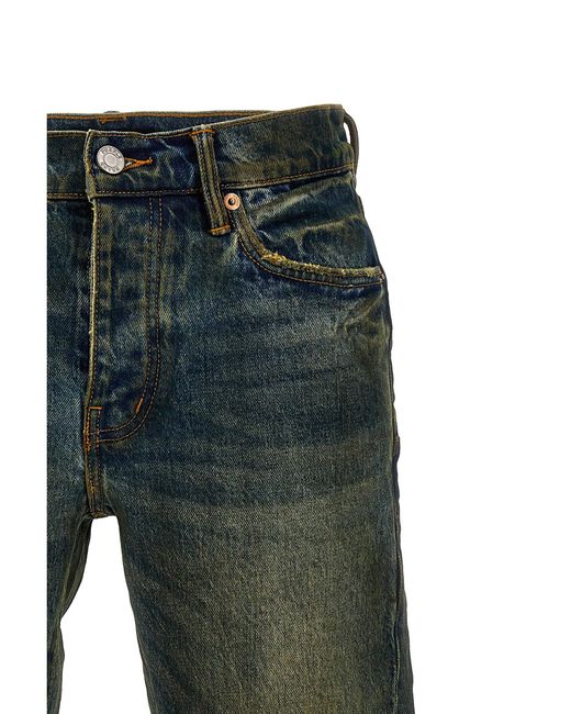 Purple Blue Flared Vintage Afterglow Jeans for men
